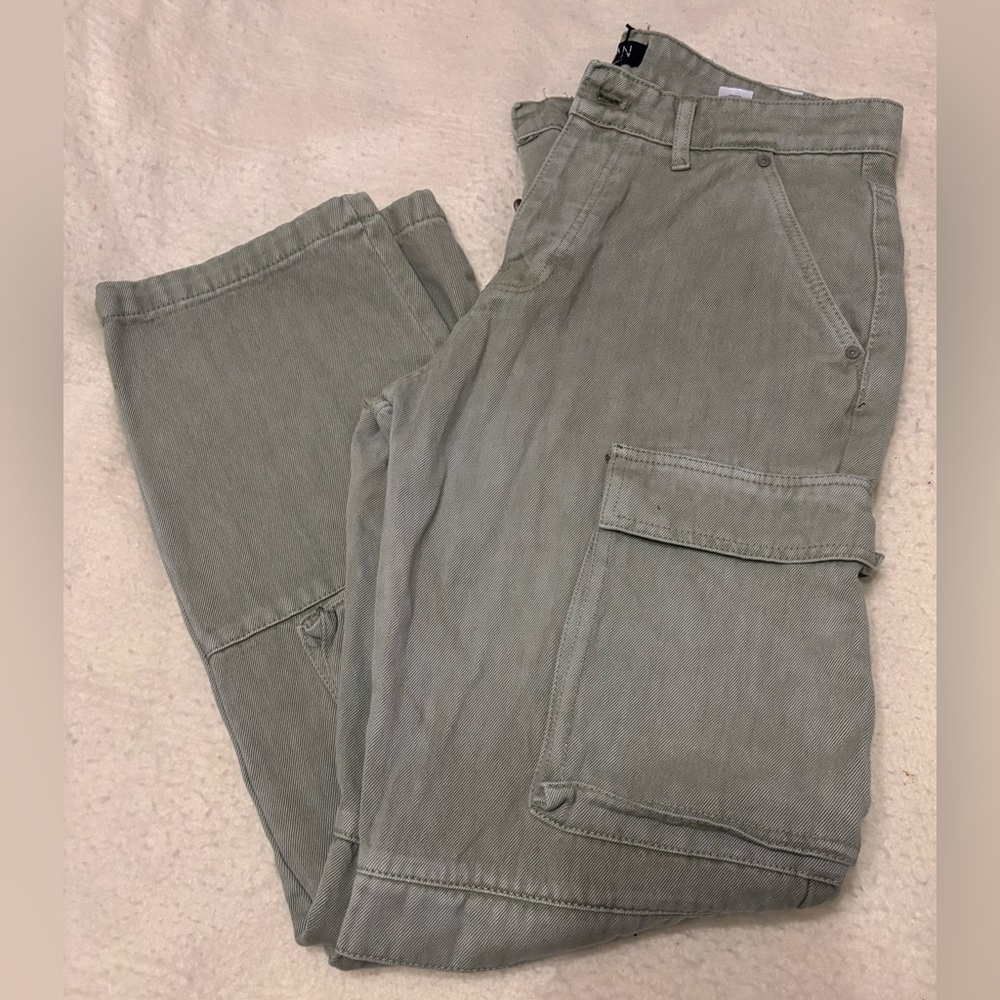 Boohoo Olive Men's Cargo Pants - Picture 9 of 11
